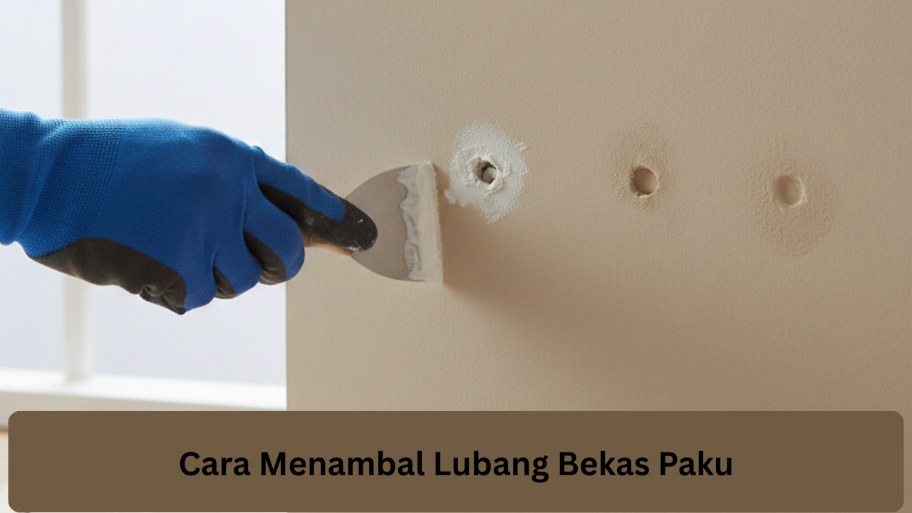 Cara Menambal Lubang Bekas Paku